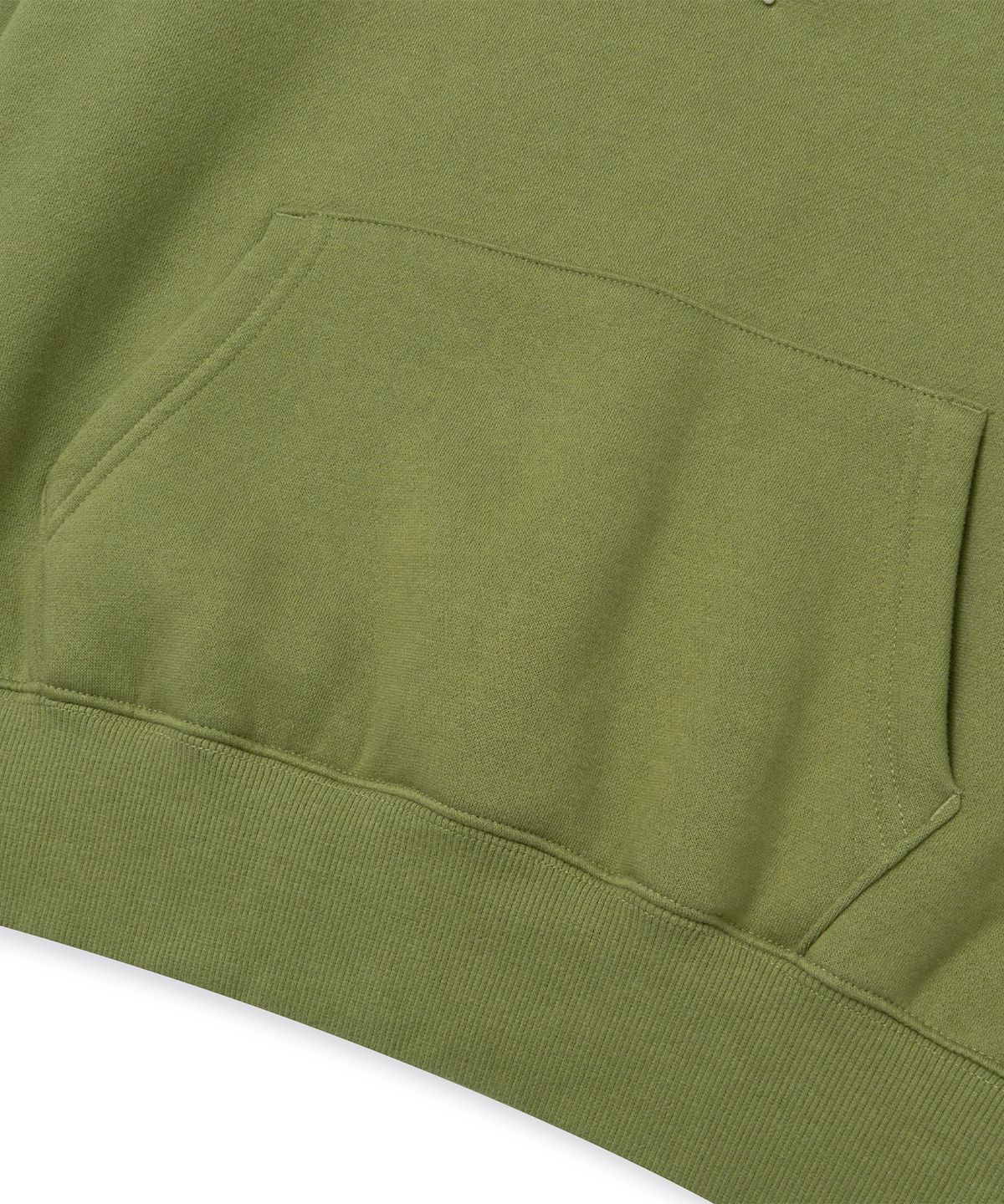 브라운브레스(BROWNBREATH) W TAG CROP HOODIE - OLIVE