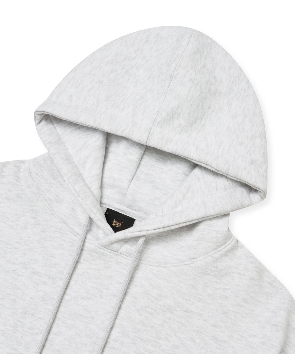 브라운브레스(BROWNBREATH) W TAG CROP HOODIE - ASH