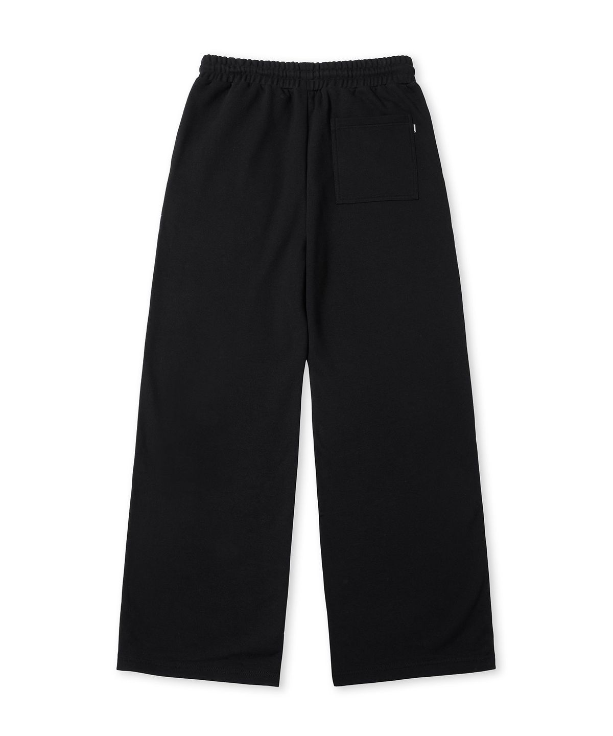 브라운브레스(BROWNBREATH) TAG WIDE SWEAT PANTS - BLACK