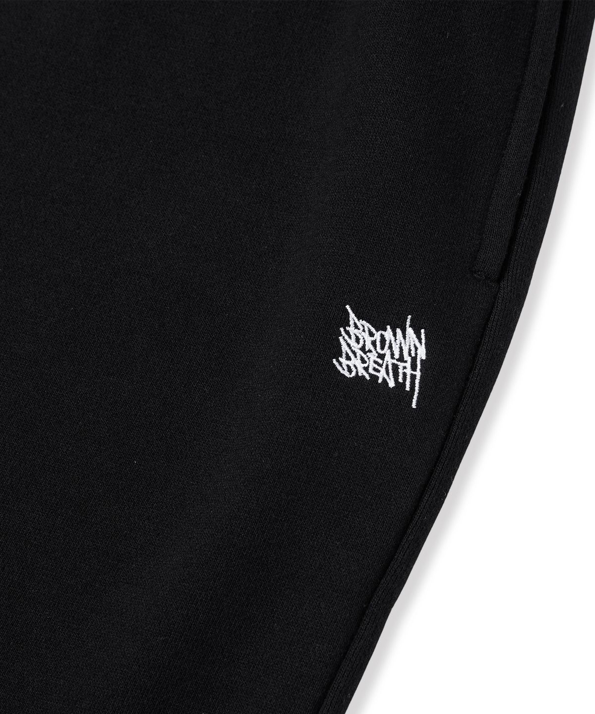 브라운브레스(BROWNBREATH) TAG WIDE SWEAT PANTS - BLACK