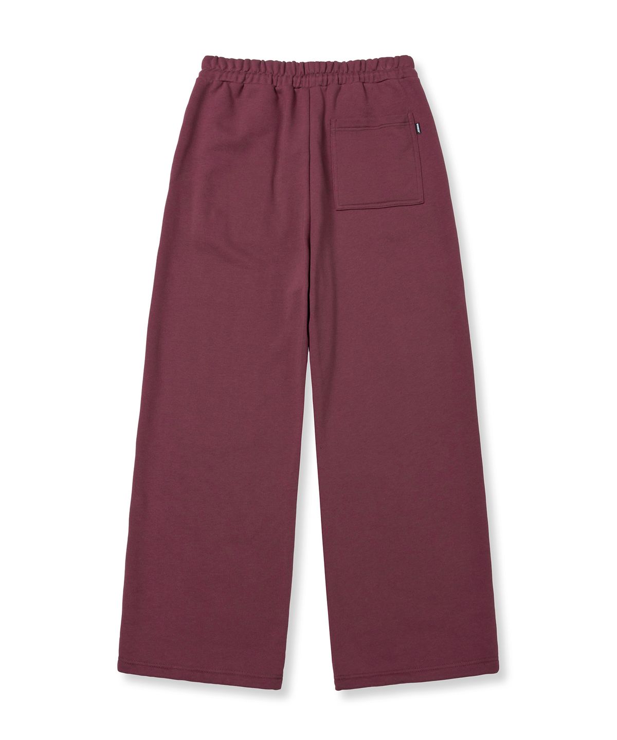 브라운브레스(BROWNBREATH) TAG WIDE SWEAT PANTS - BURGUNDY