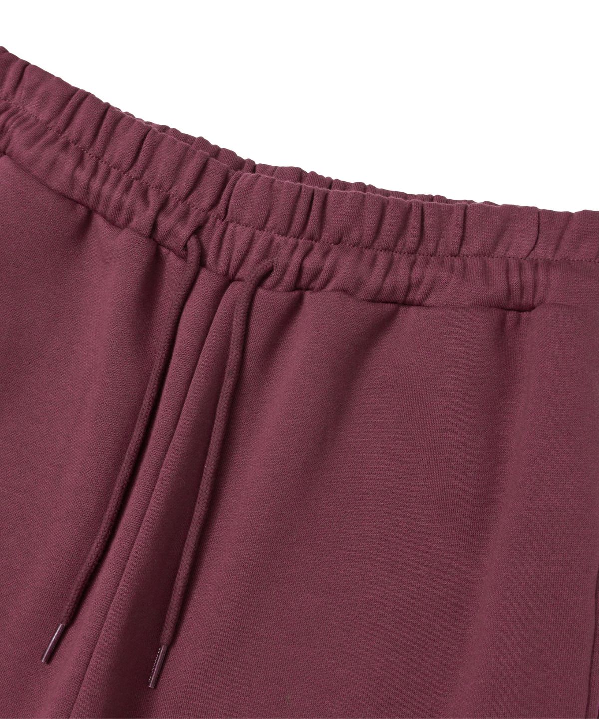 브라운브레스(BROWNBREATH) TAG WIDE SWEAT PANTS - BURGUNDY