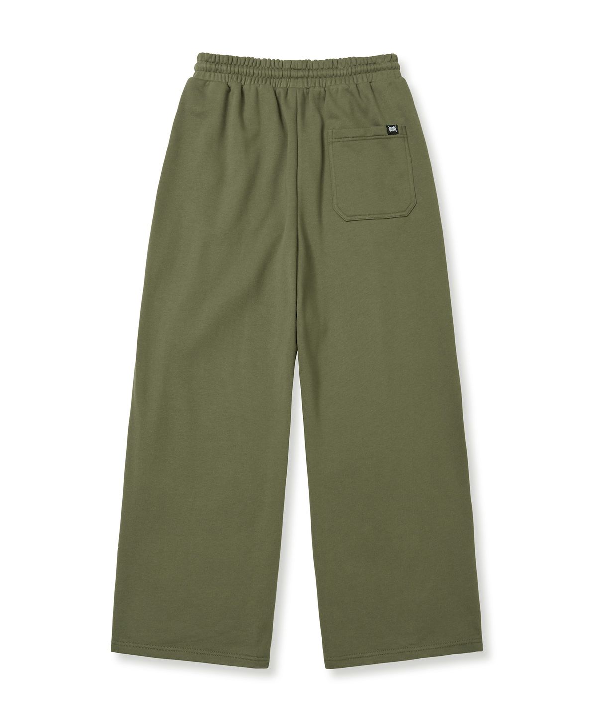 브라운브레스(BROWNBREATH) TAG TWO TUCK WIDE SWEAT PANTS - KHAKI