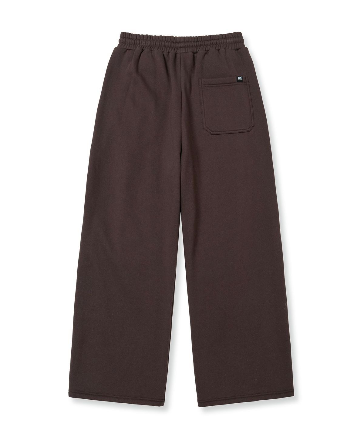 브라운브레스(BROWNBREATH) TAG TWO TUCK WIDE SWEAT PANTS - DARK BROWN
