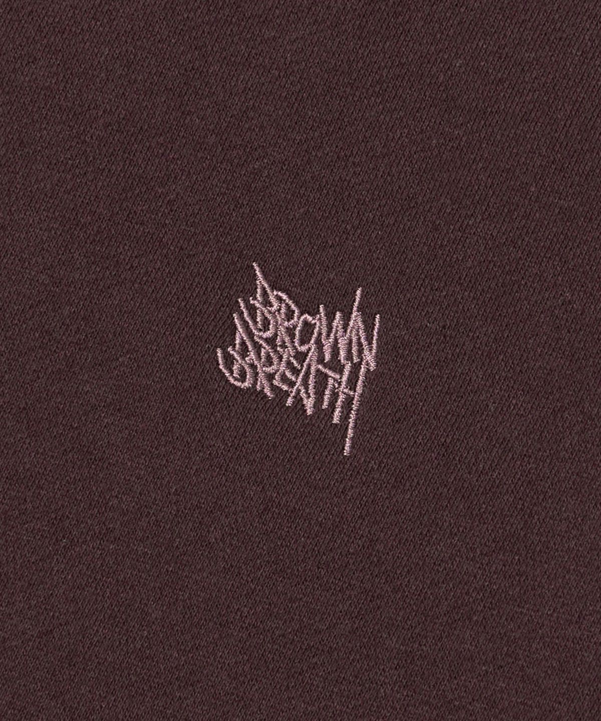 브라운브레스(BROWNBREATH) TAG HOODIE - DARK BROWN