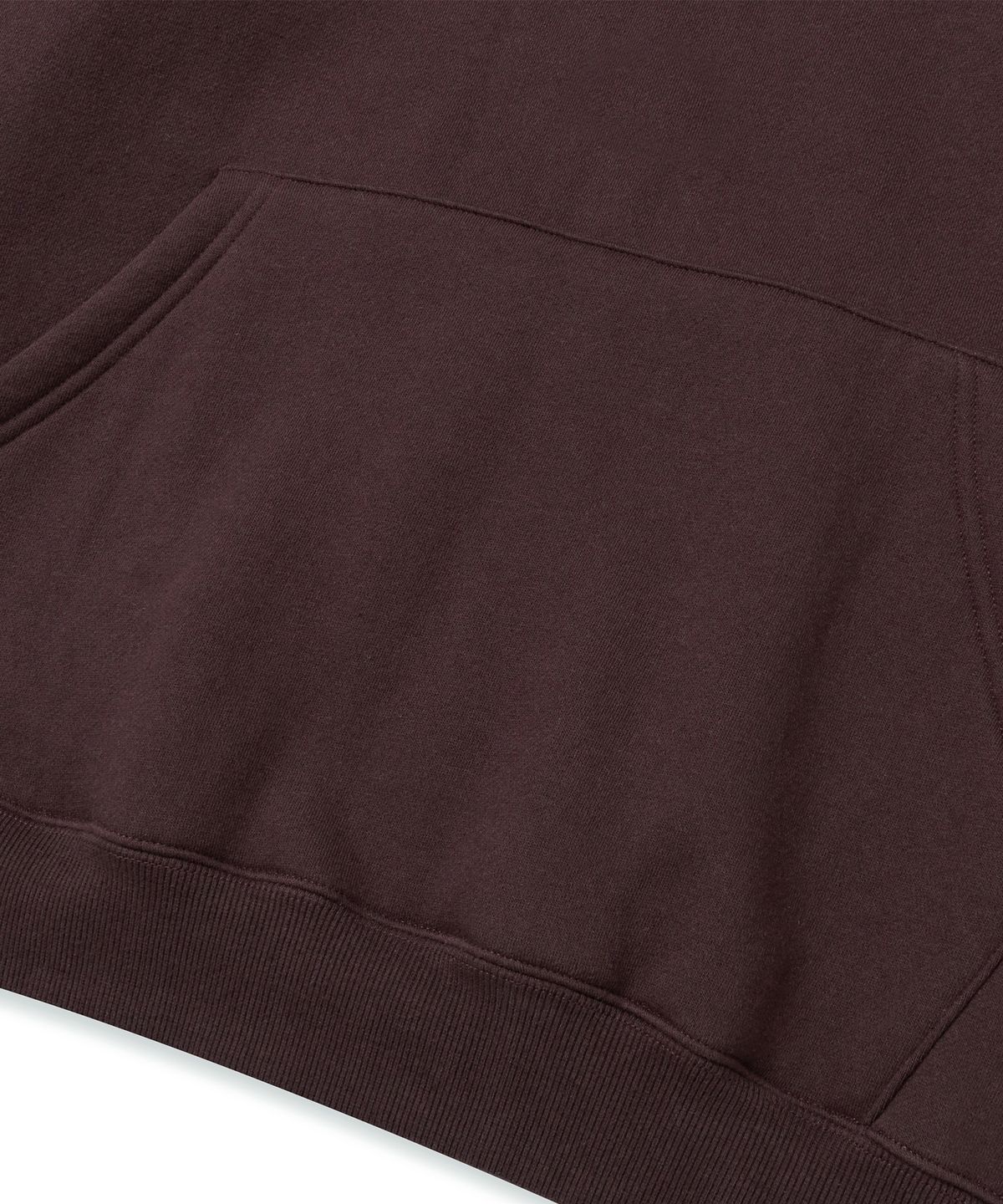 브라운브레스(BROWNBREATH) TAG HOODIE - DARK BROWN
