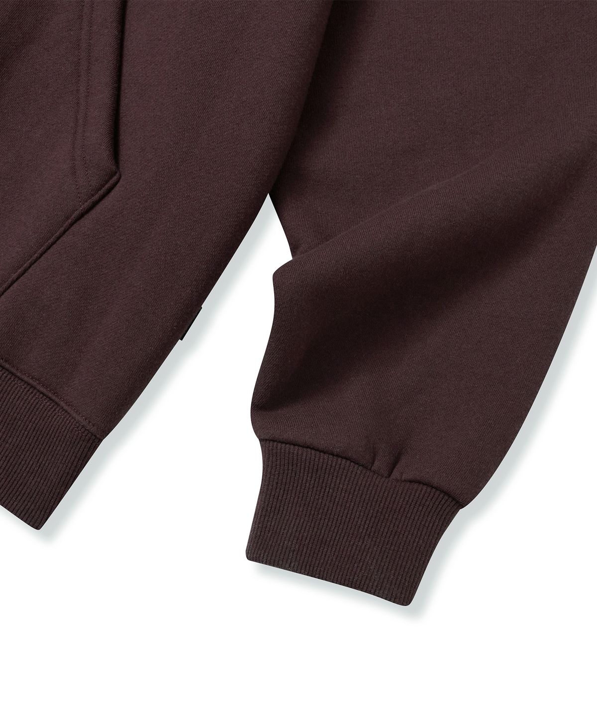 브라운브레스(BROWNBREATH) TAG HOODIE - DARK BROWN