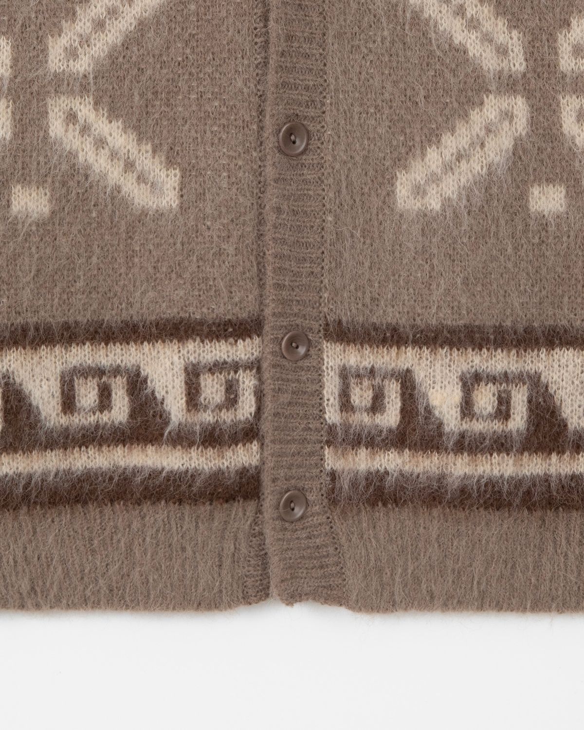 디앤드퀘스천(THEENDQUESTION) Mohair jacquard vest / BROWN