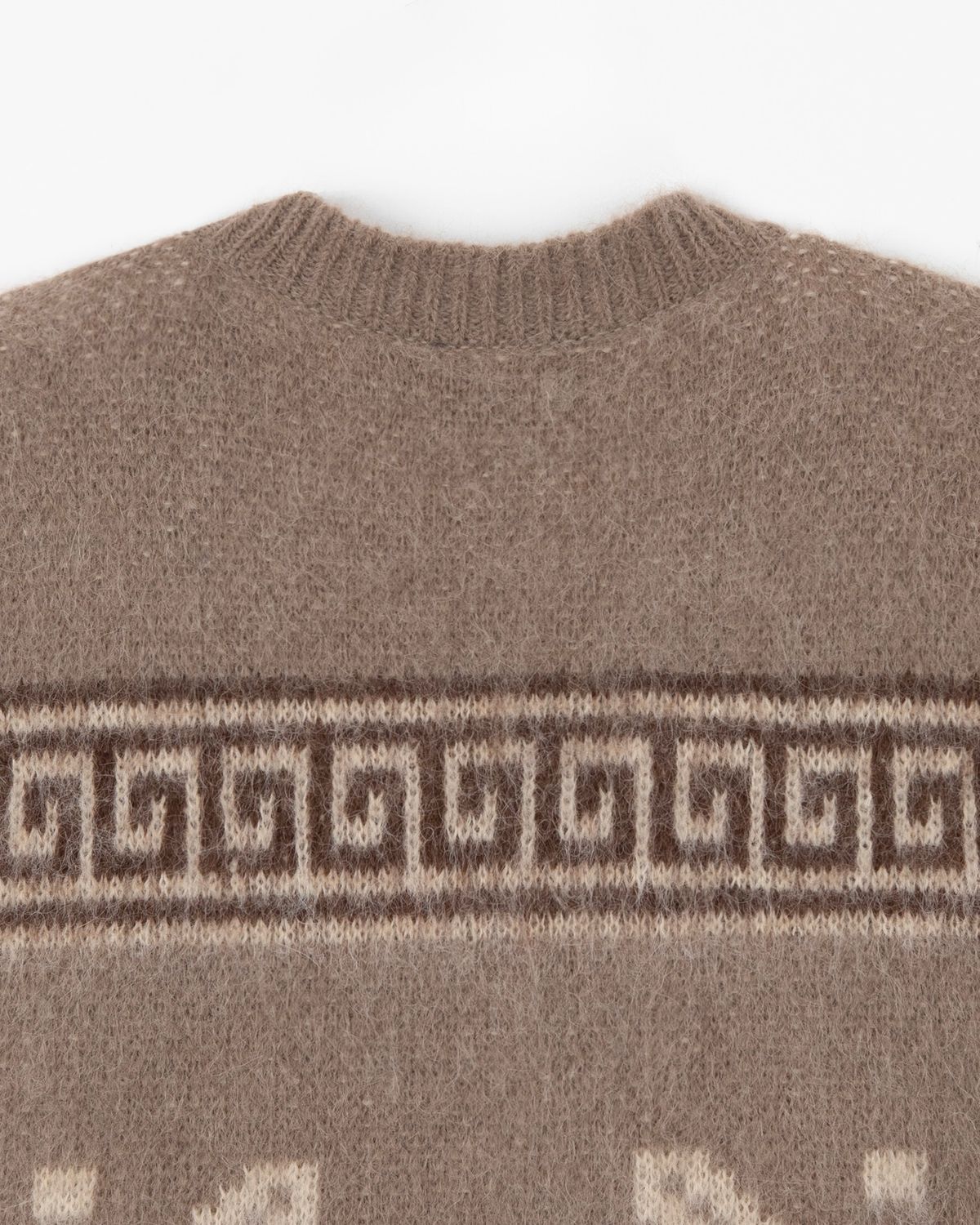 디앤드퀘스천(THEENDQUESTION) Mohair jacquard vest / BROWN