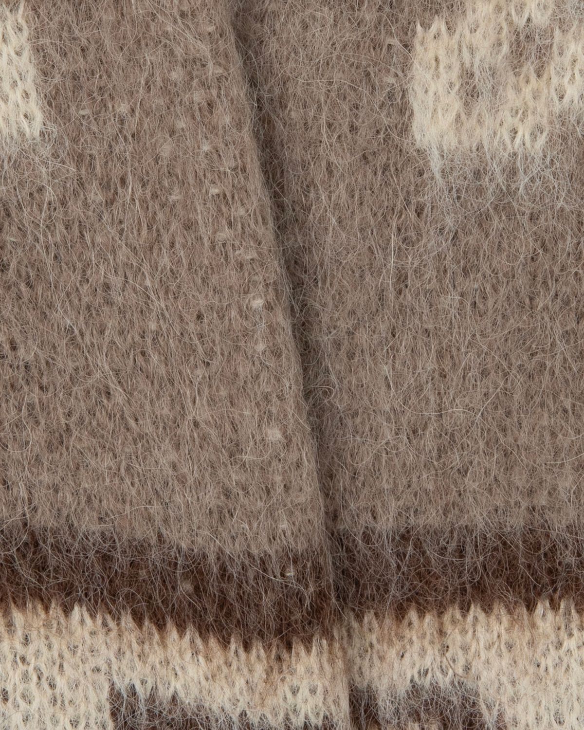 디앤드퀘스천(THEENDQUESTION) Mohair jacquard vest / BROWN