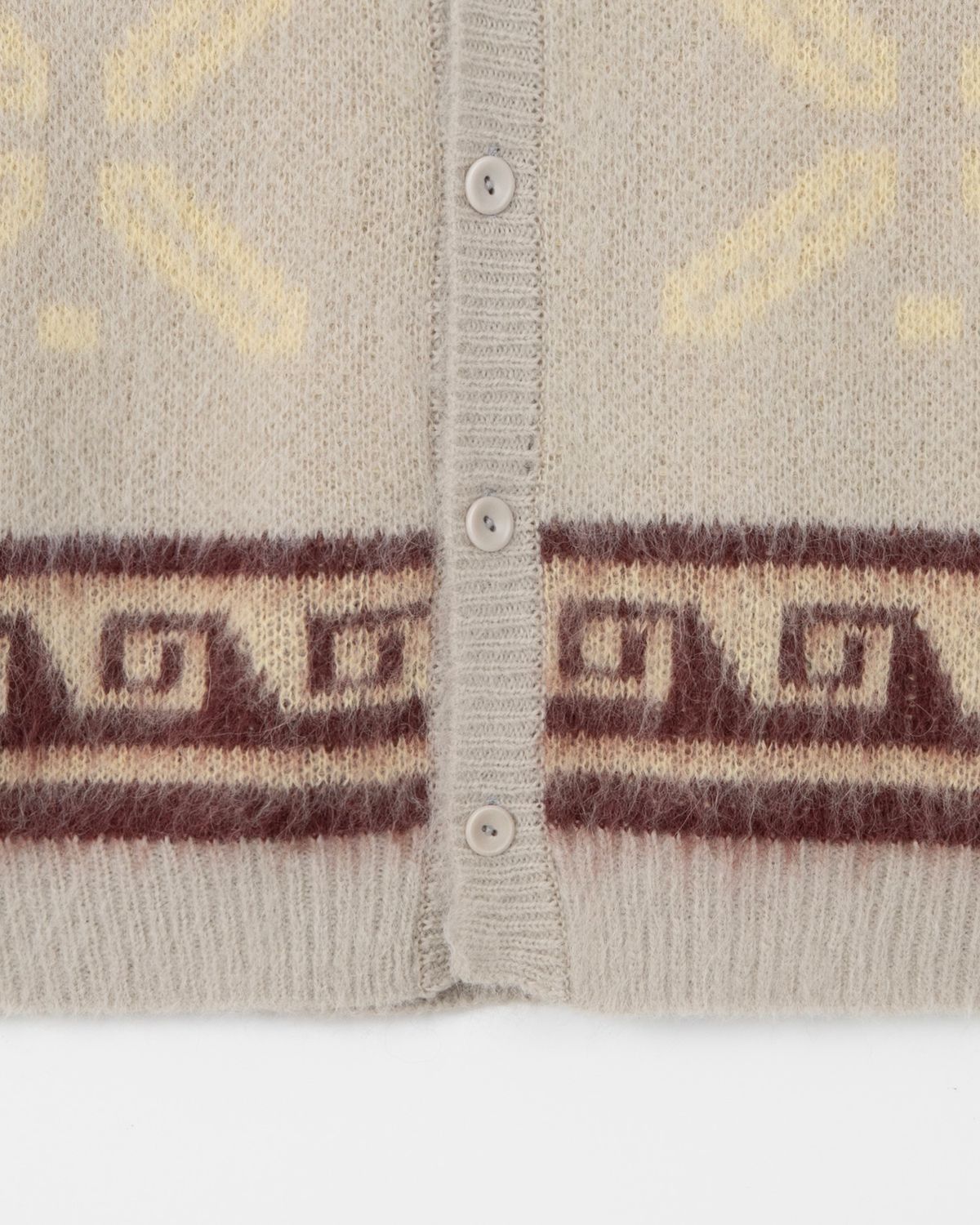 디앤드퀘스천(THEENDQUESTION) Mohair jacquard vest / BEIGE