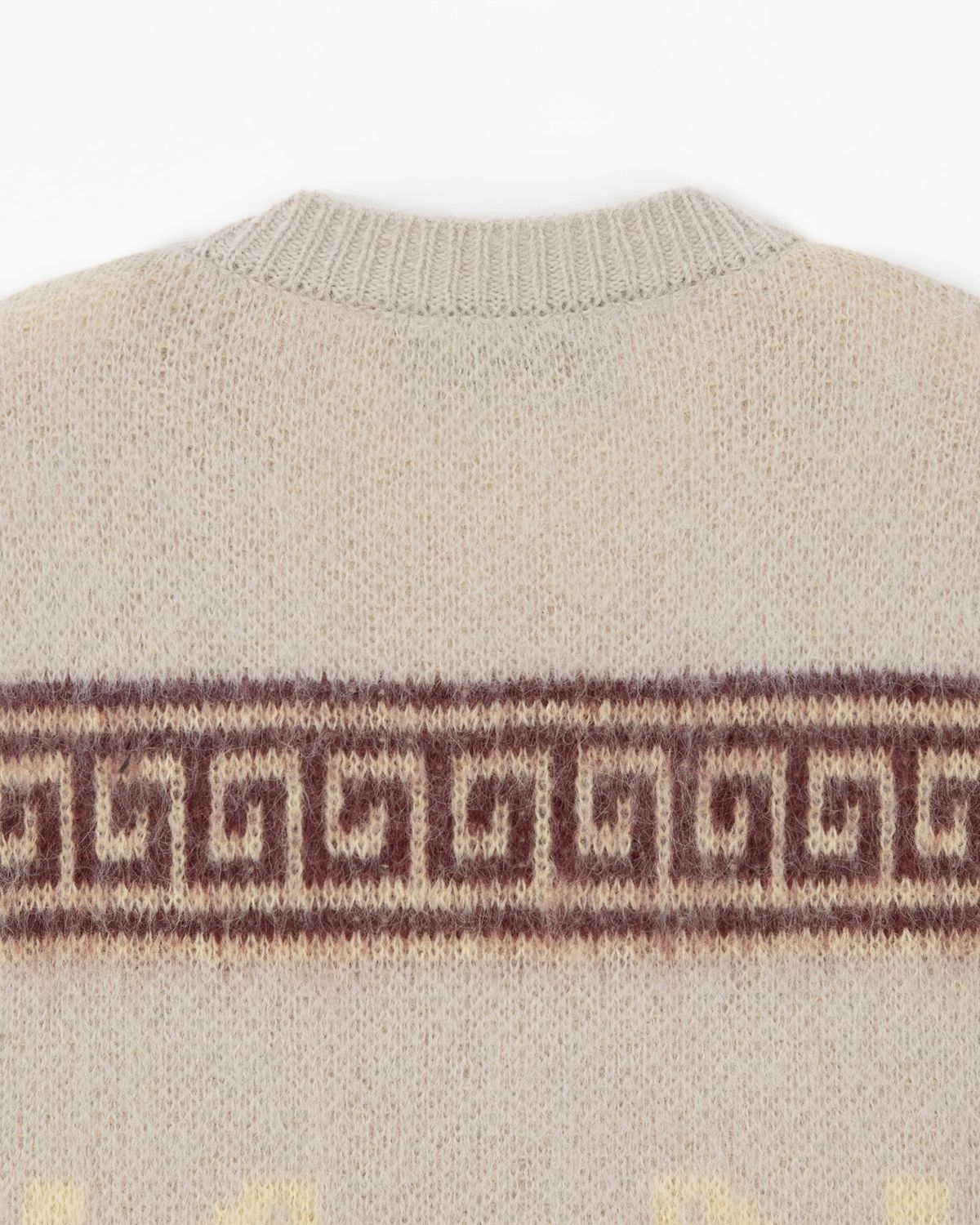 디앤드퀘스천(THEENDQUESTION) Mohair jacquard vest / BEIGE