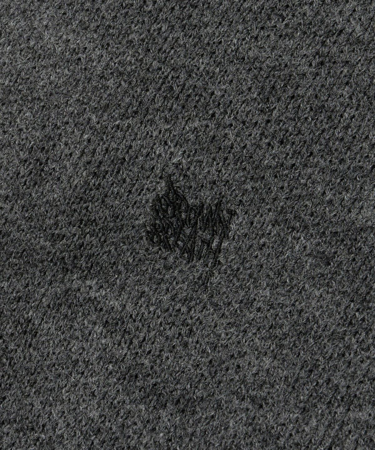 브라운브레스(BROWNBREATH) TAG KNIT HOOD ZIP UP - CHARCOAL
