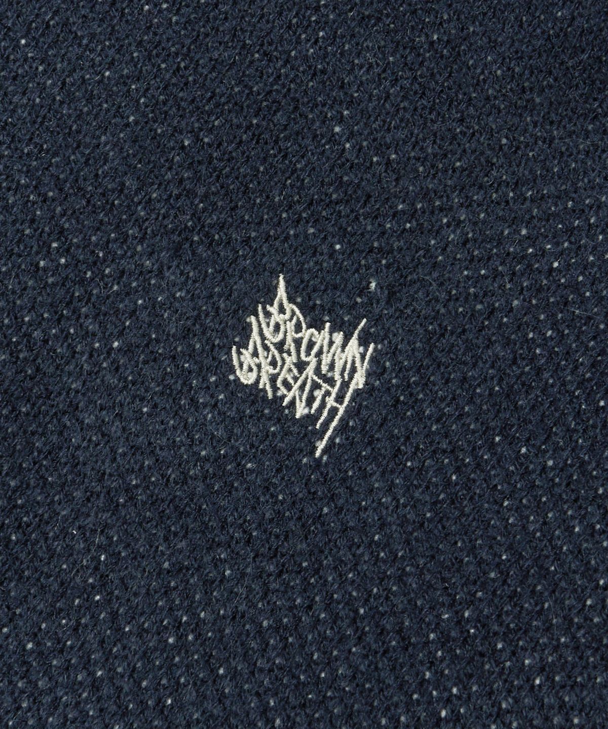 브라운브레스(BROWNBREATH) TAG KNIT HOOD ZIP UP - NAVY