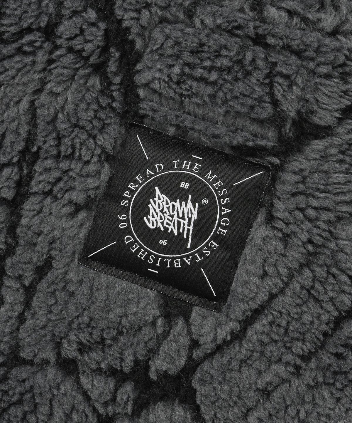브라운브레스(BROWNBREATH) SPRAWL FLEECE PATTERN VEST - CHARCOAL