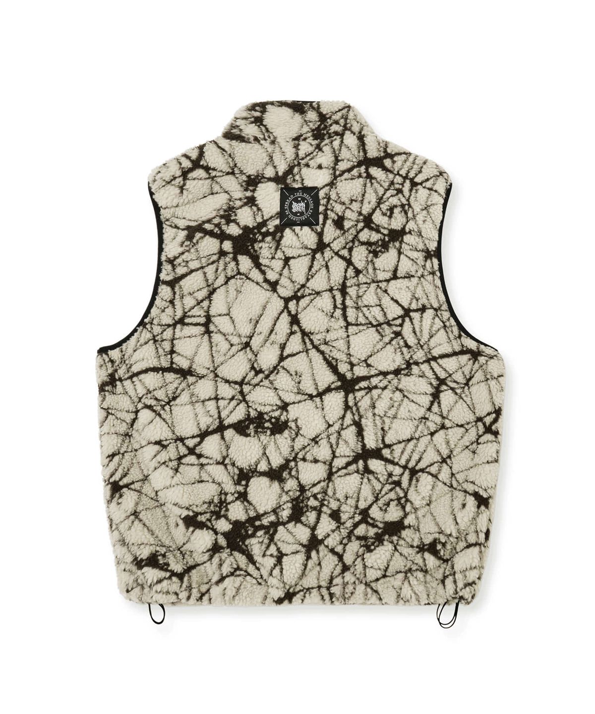 브라운브레스(BROWNBREATH) SPRAWL FLEECE PATTERN VEST - BEIGE