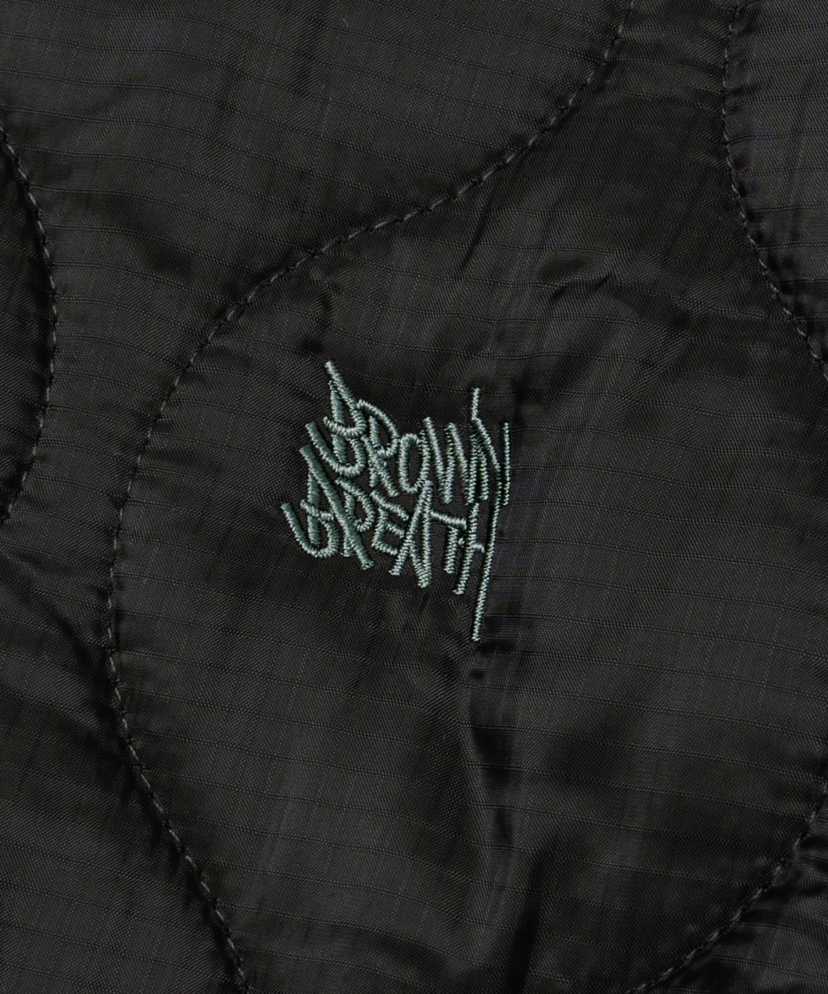 브라운브레스(BROWNBREATH) TAG QUILTED JACKET - BLACK