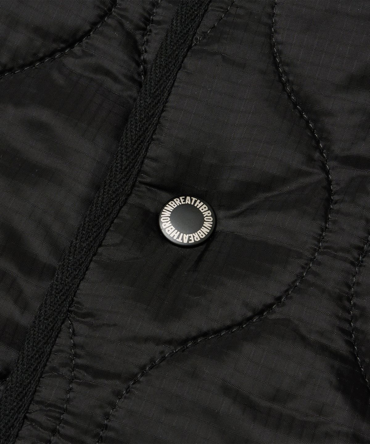브라운브레스(BROWNBREATH) TAG QUILTED JACKET - BLACK