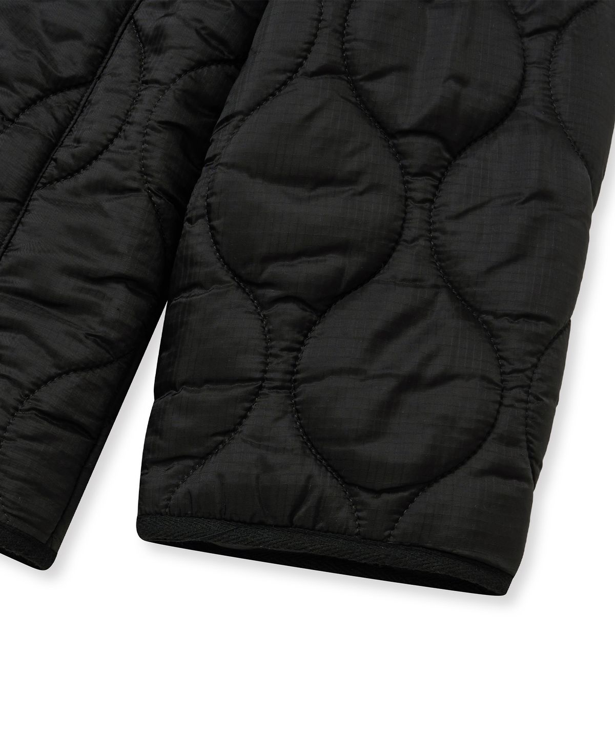 브라운브레스(BROWNBREATH) TAG QUILTED JACKET - BLACK