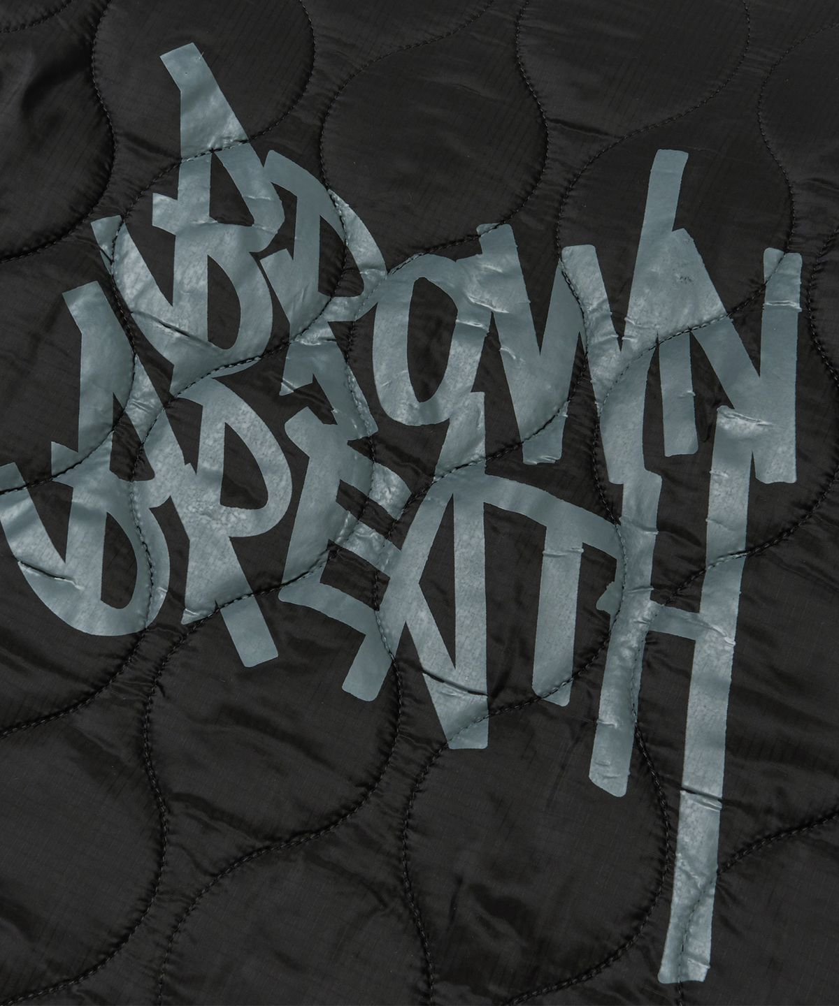 브라운브레스(BROWNBREATH) TAG QUILTED JACKET - BLACK
