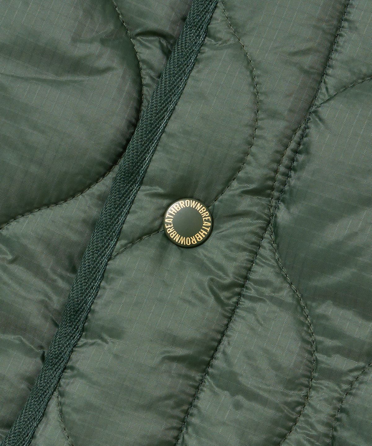 브라운브레스(BROWNBREATH) TAG QUILTED JACKET - KHAKI