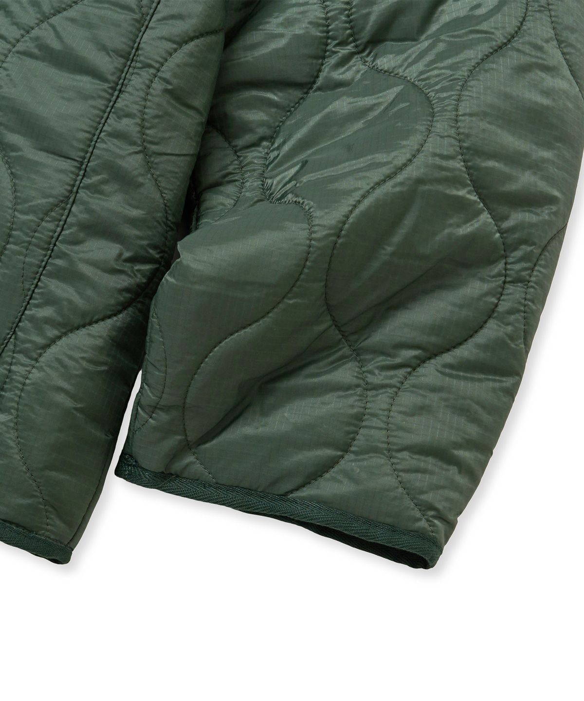 브라운브레스(BROWNBREATH) TAG QUILTED JACKET - KHAKI