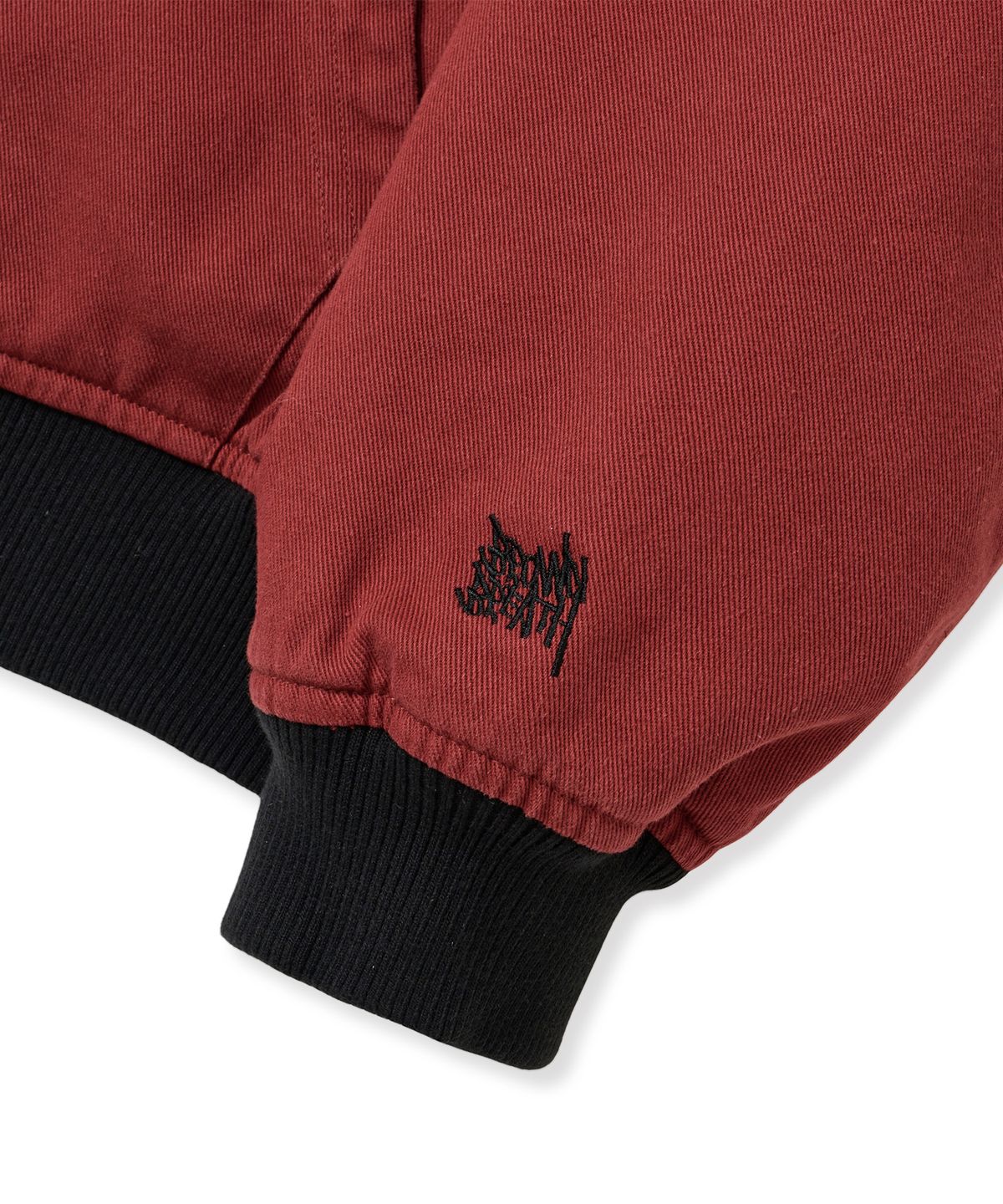 브라운브레스(BROWNBREATH) BB TWILL WASHED HOOD ZIP UP - BURGUNDY