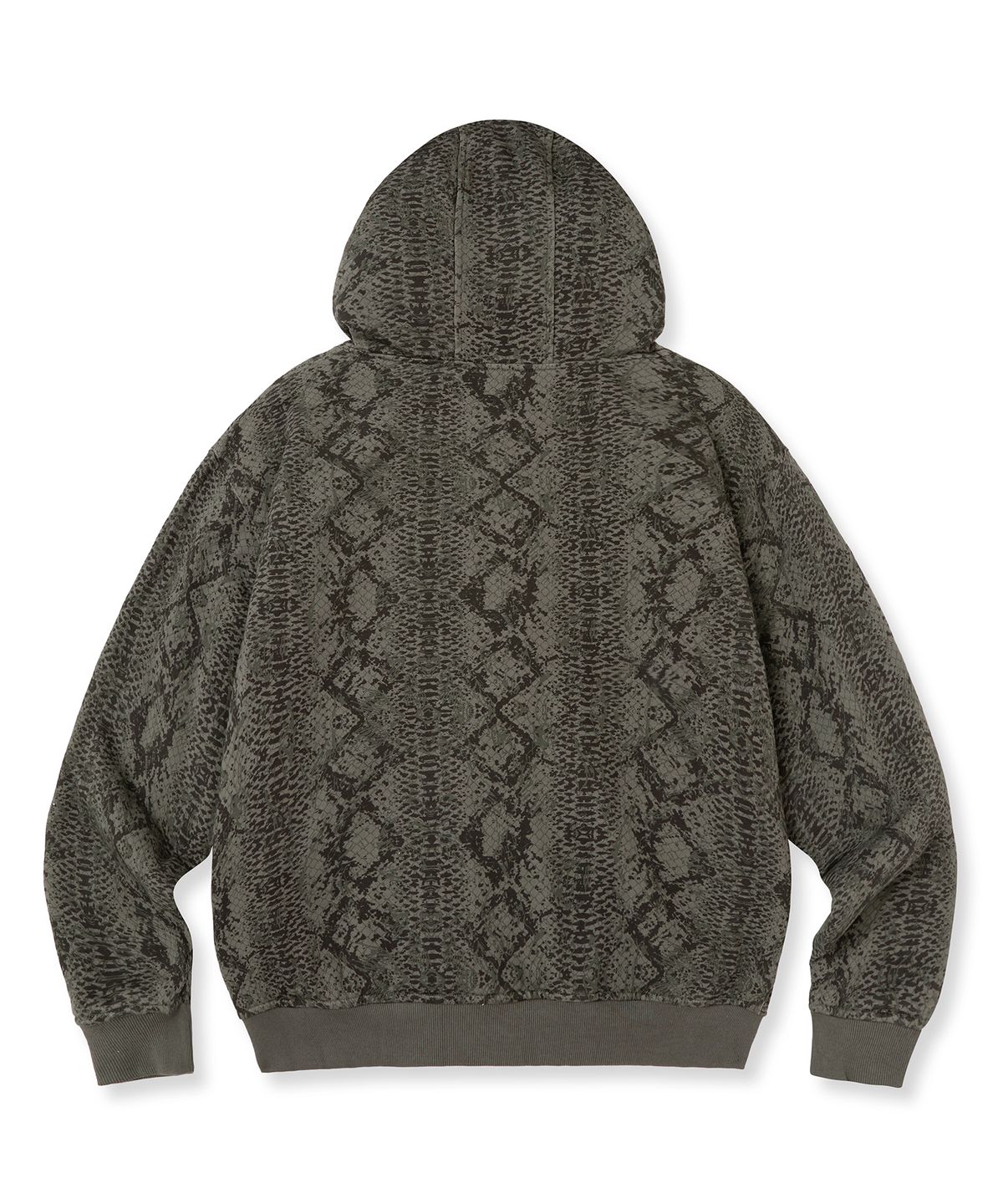 브라운브레스(BROWNBREATH) SPREAD PADDED HOOD ZIP UP - CHARCOAL