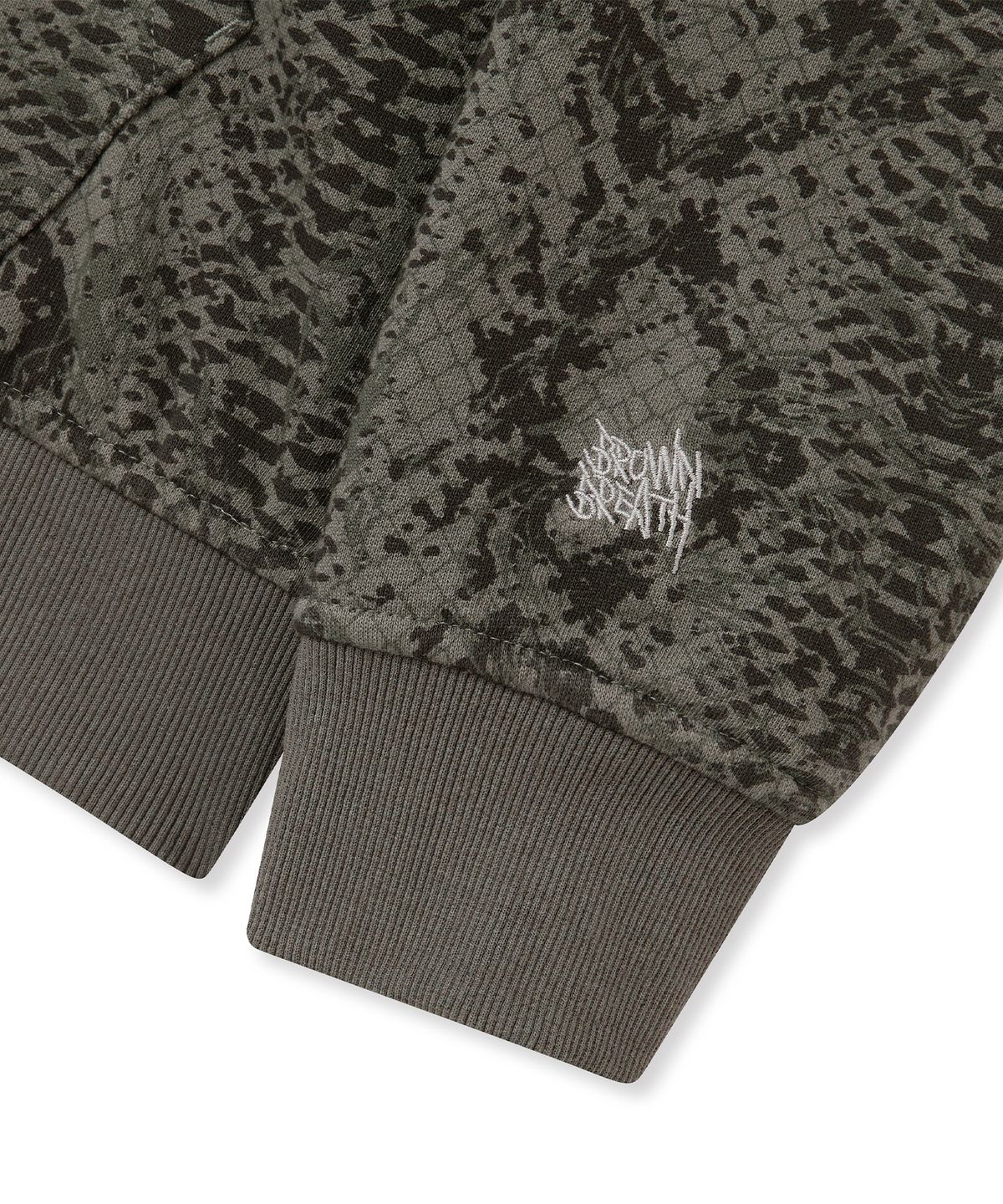 브라운브레스(BROWNBREATH) SPREAD PADDED HOOD ZIP UP - CHARCOAL