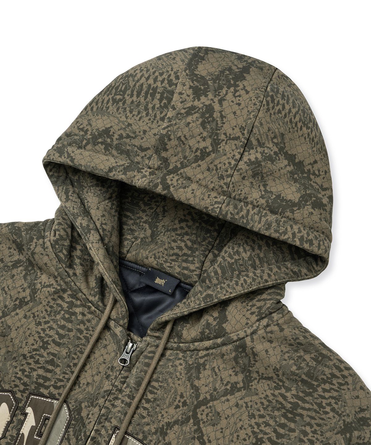 브라운브레스(BROWNBREATH) SPREAD PADDED HOOD ZIP UP - BROWN