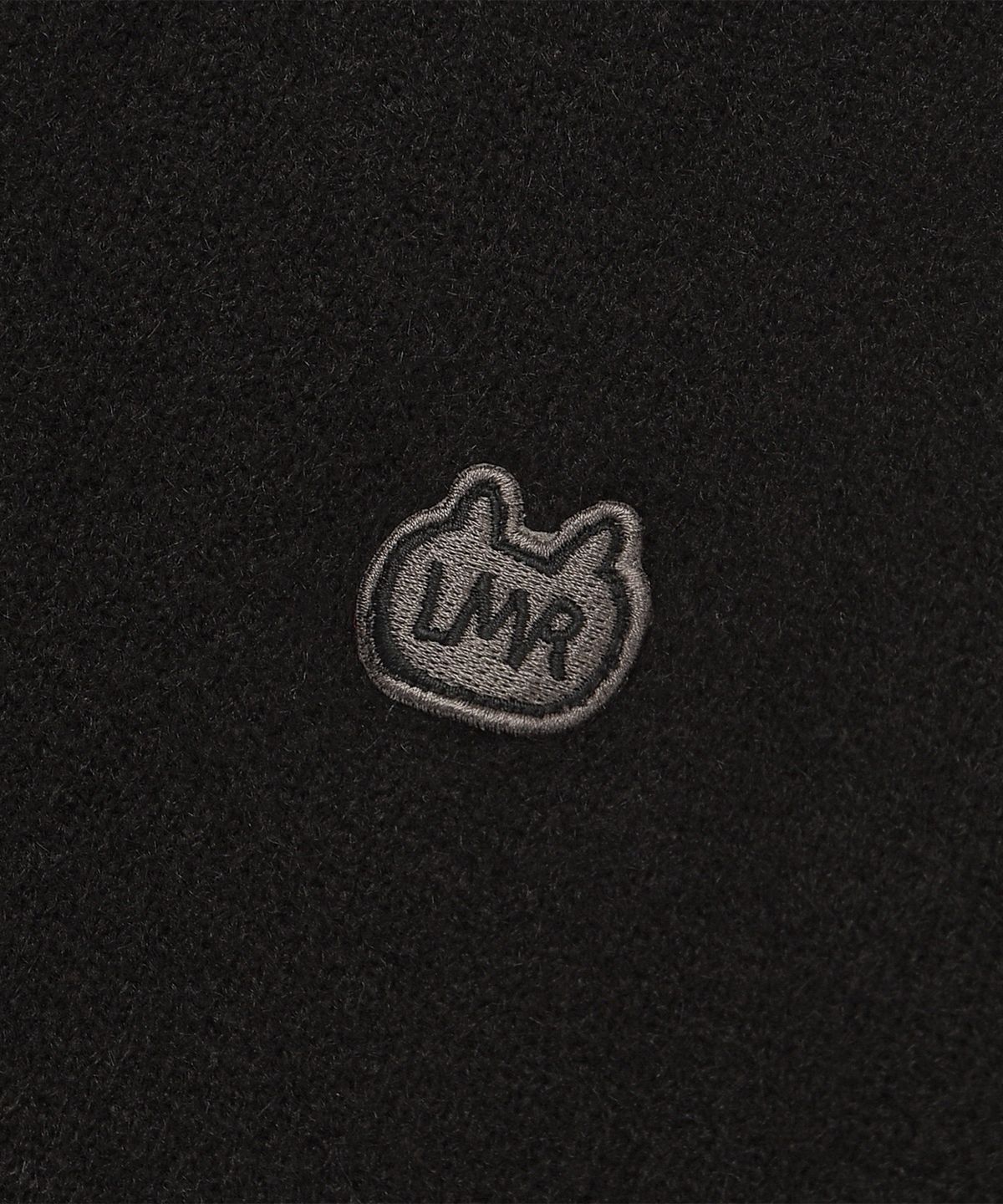 엘엠알(LMR) 배색 포인트 라운드 가디건 BLACK