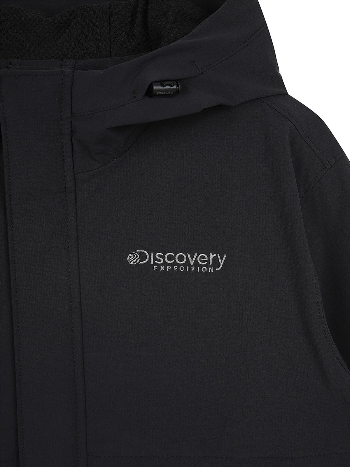 디스커버리 키즈(DISCOVERY KIDS) 키즈 우븐 빅포켓 후드 자켓 (BLACK)