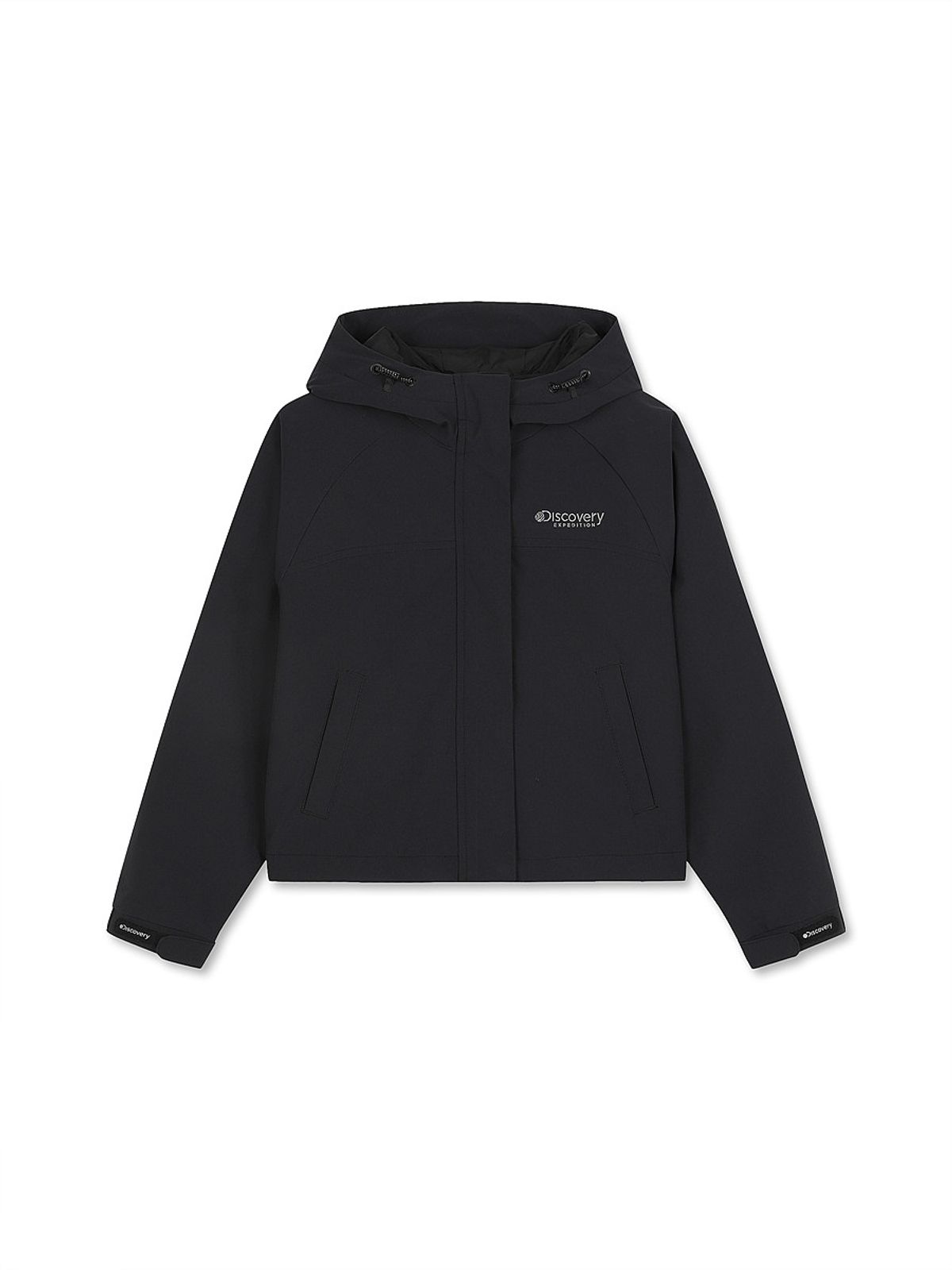 디스커버리 키즈(DISCOVERY KIDS) 여아 우븐 후드 자켓 (BLACK)
