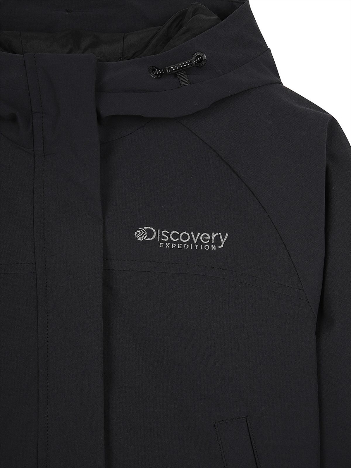 디스커버리 키즈(DISCOVERY KIDS) 여아 우븐 후드 자켓 (BLACK)