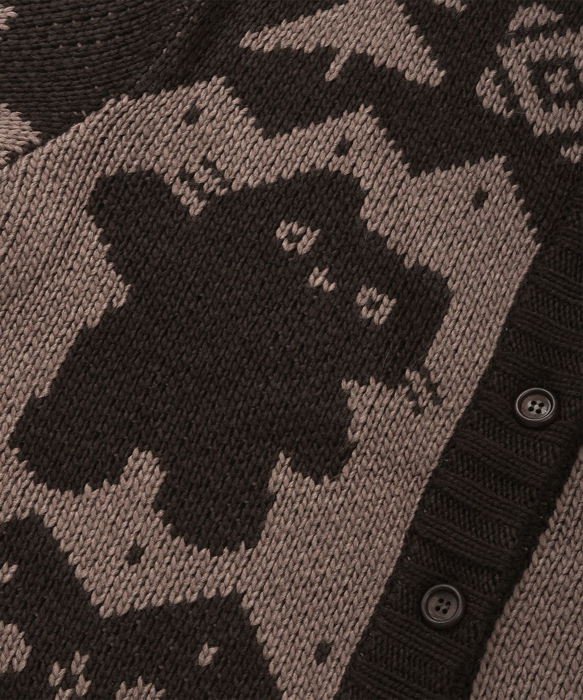 엘엠알(LMR) 샹뇽이 헤비 노르딕 가디건 DARK BROWN