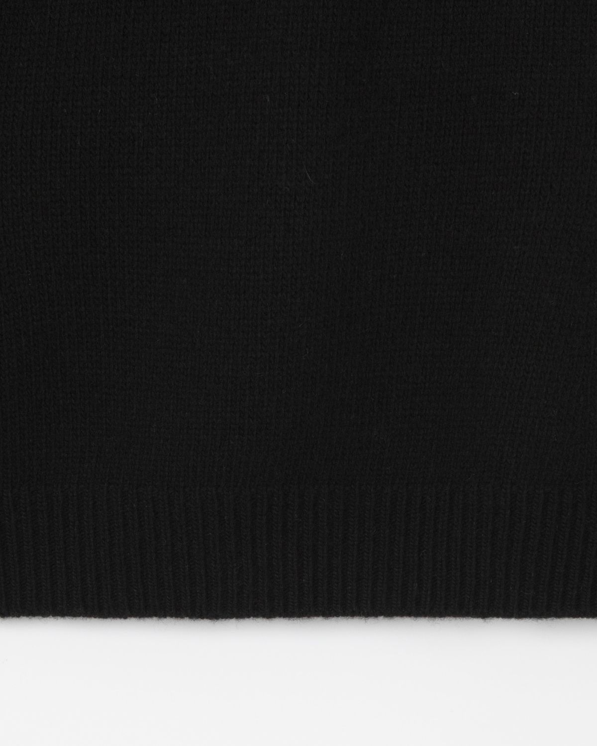 디앤드퀘스천(THEENDQUESTION) Half-neck wholegarment knit top / BLACK