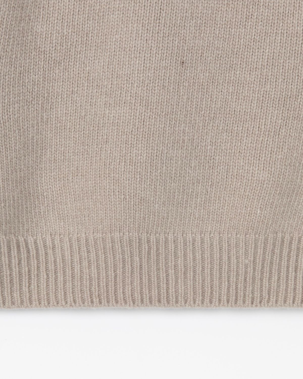 디앤드퀘스천(THEENDQUESTION) Half-neck wholegarment knit top / LIGHT KHAKI
