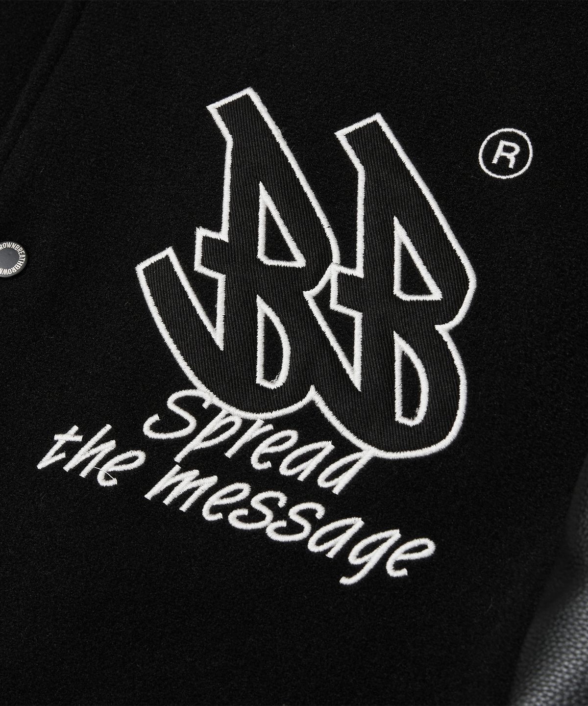 브라운브레스(BROWNBREATH) BB VARSITY JACKET - BLACK