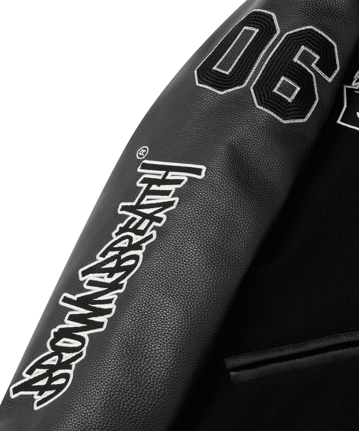 브라운브레스(BROWNBREATH) BB VARSITY JACKET - BLACK