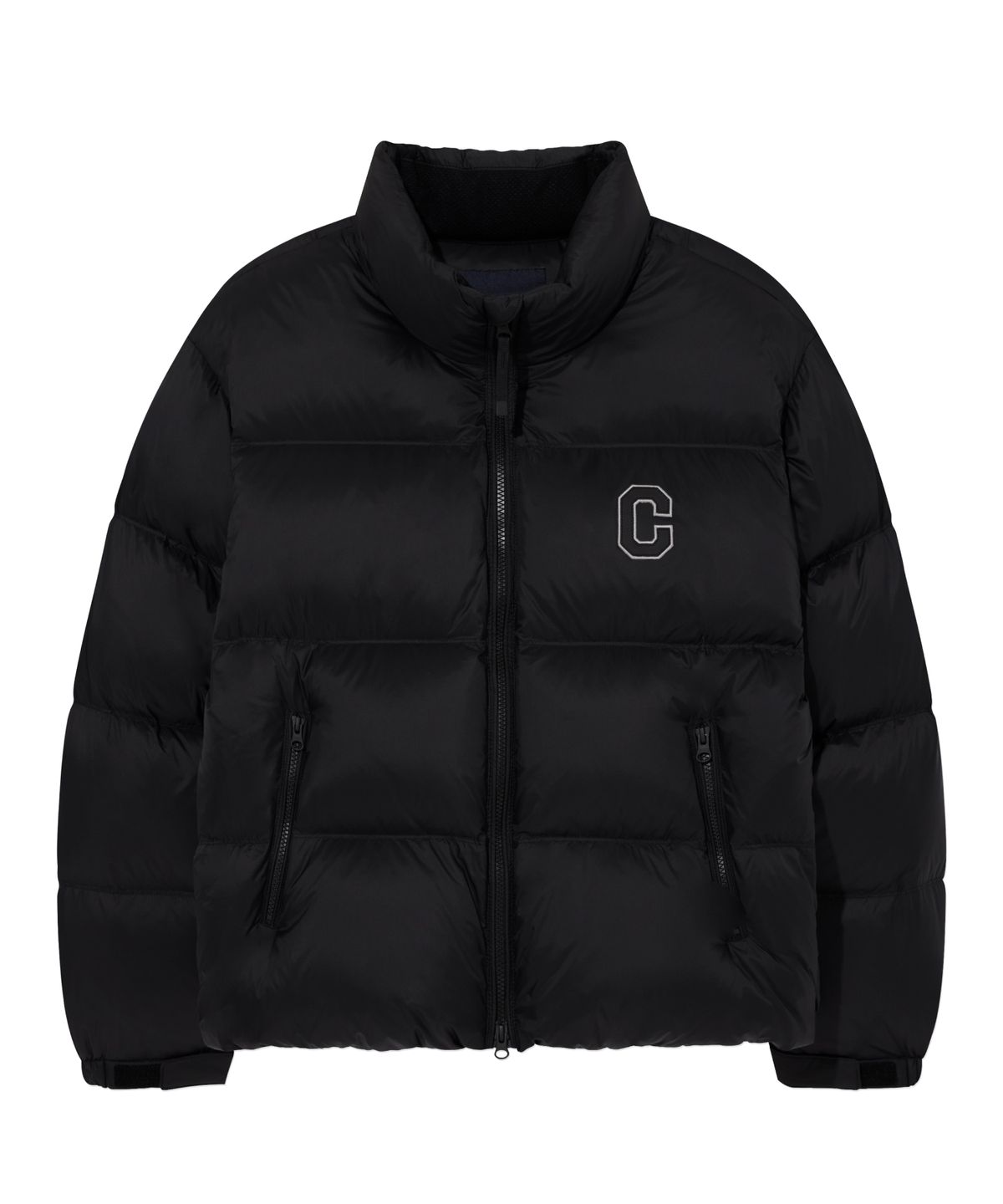 커버낫(COVERNAT) C 로고 숏 푸퍼 Black