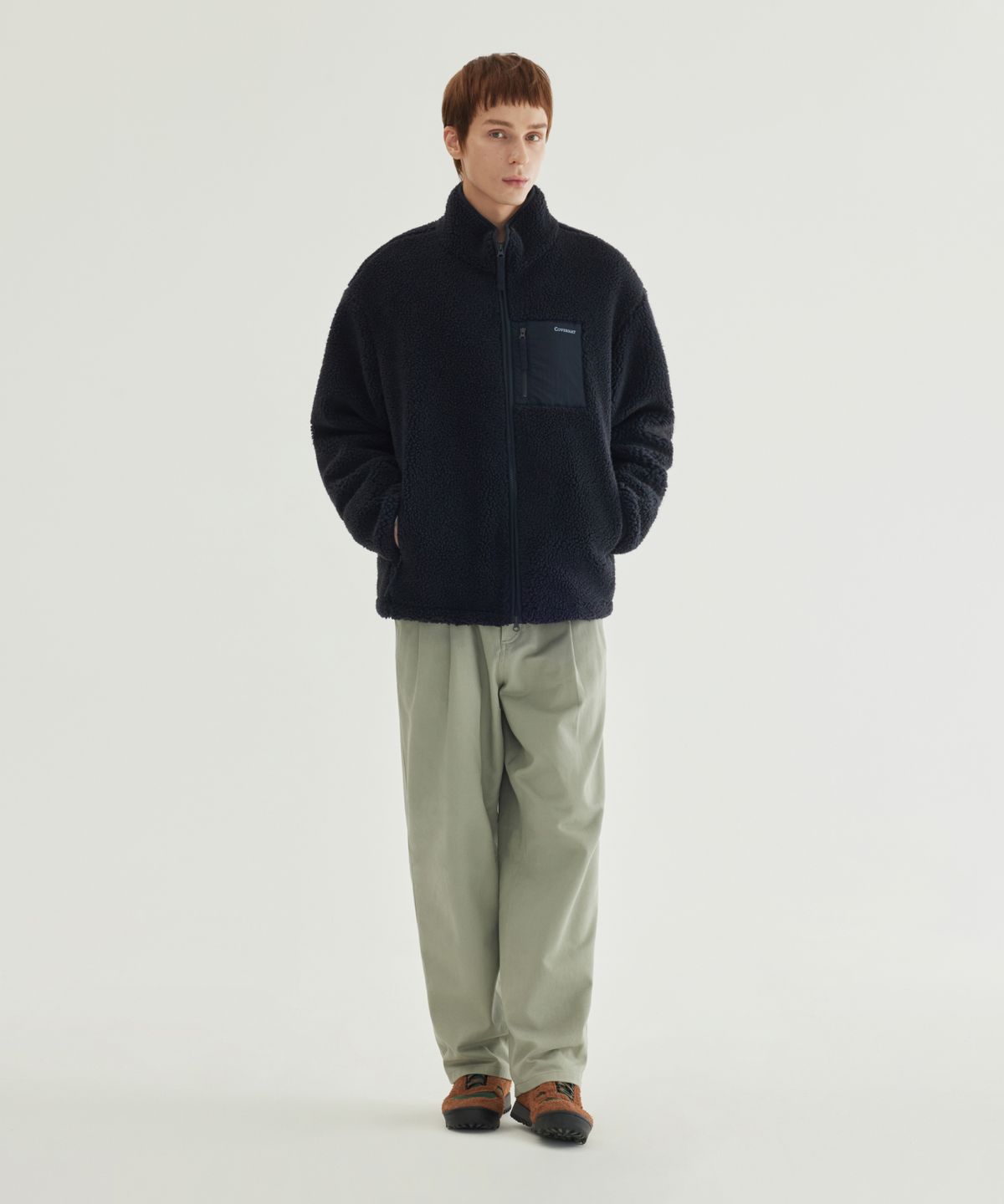 커버낫(COVERNAT) 쉐르파 자켓 Dark Navy