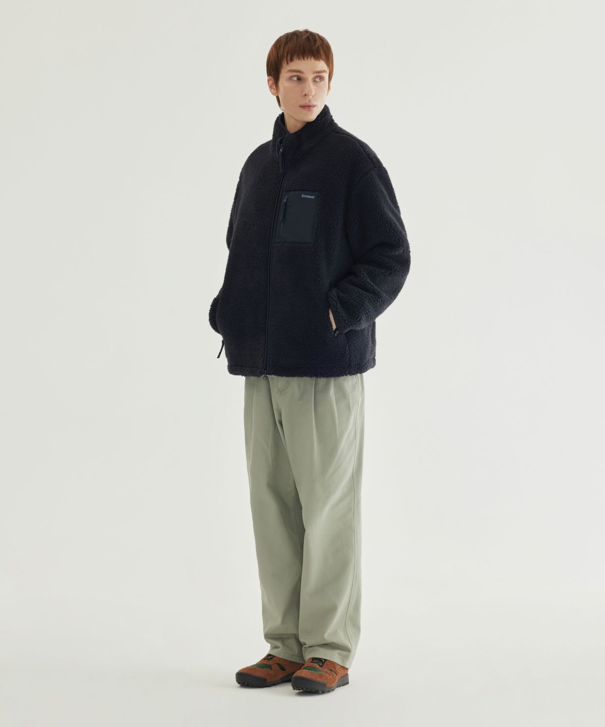 커버낫(COVERNAT) 쉐르파 자켓 Dark Navy
