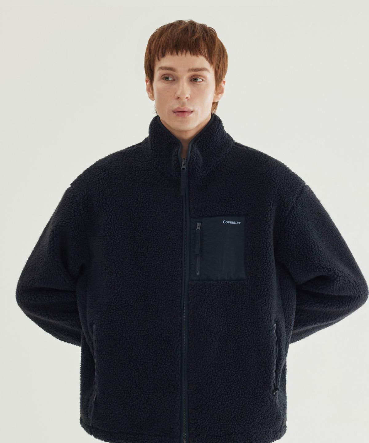 커버낫(COVERNAT) 쉐르파 자켓 Dark Navy