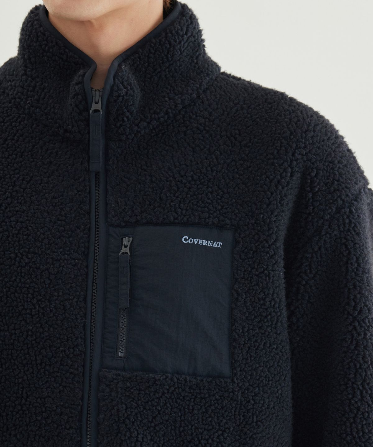 커버낫(COVERNAT) 쉐르파 자켓 Dark Navy
