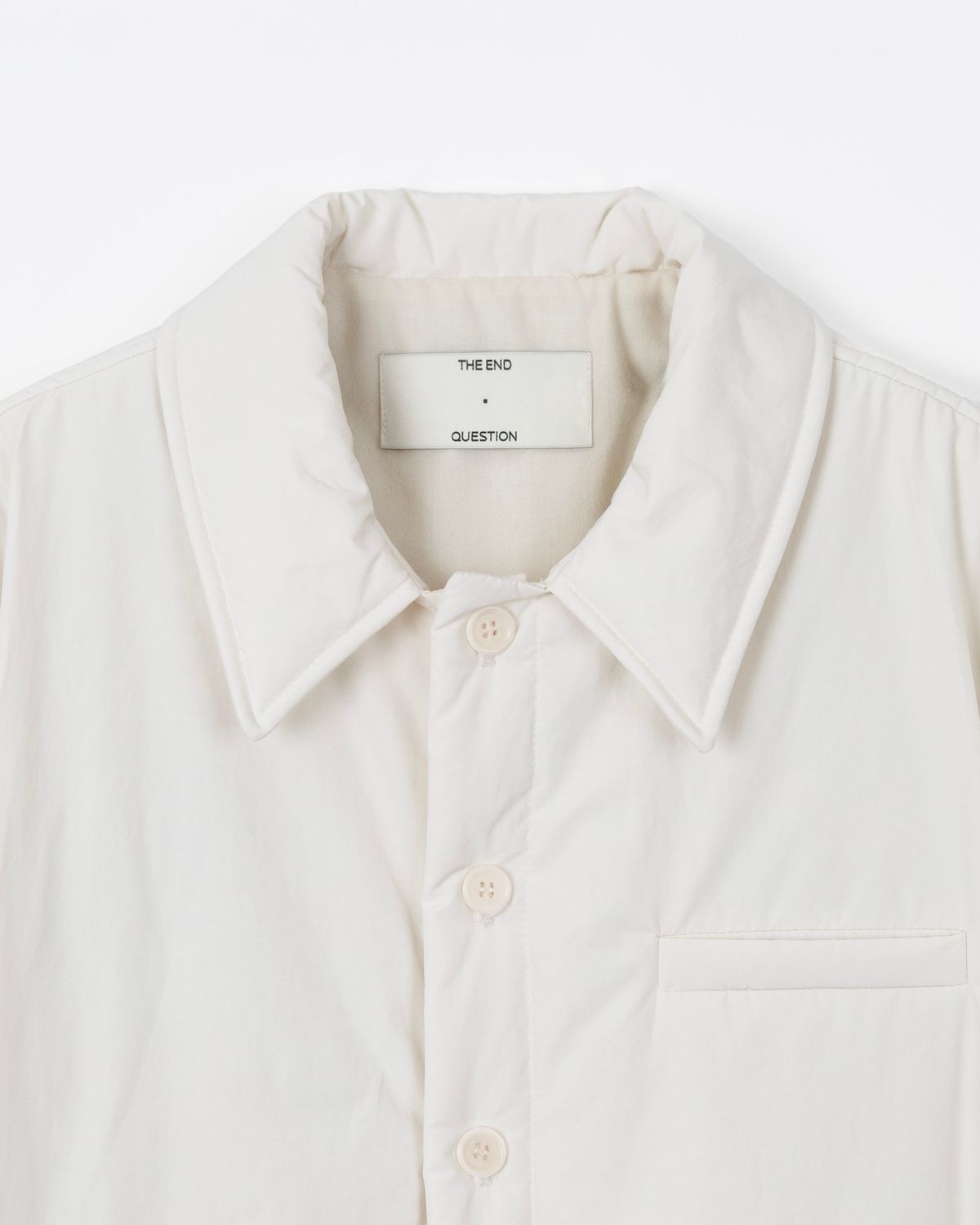 디앤드퀘스천(THEENDQUESTION) Padded shirt jacket / IVORY