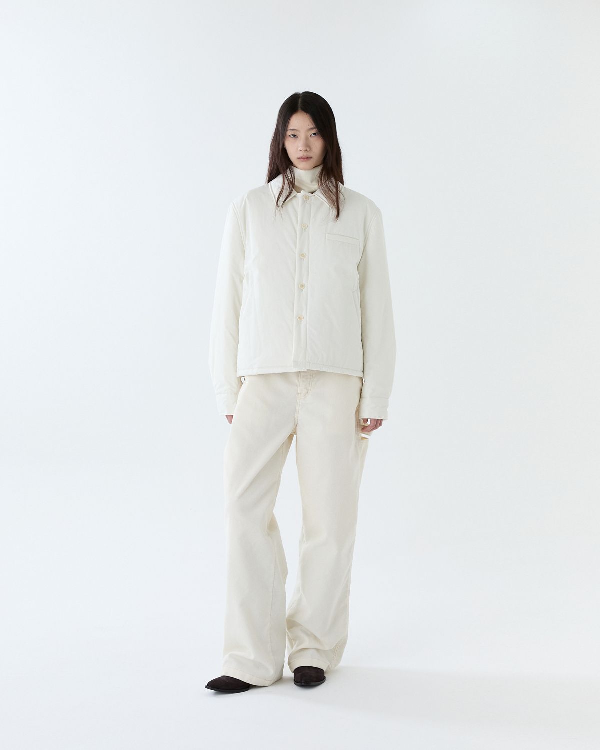 디앤드퀘스천(THEENDQUESTION) Padded shirt jacket / IVORY