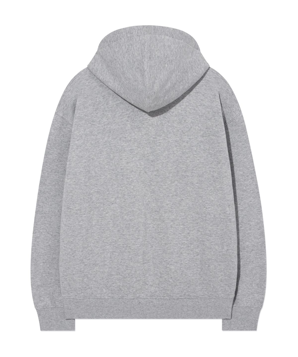 커버낫(COVERNAT) 스몰 로고 기모 후드집업 Melange Gray