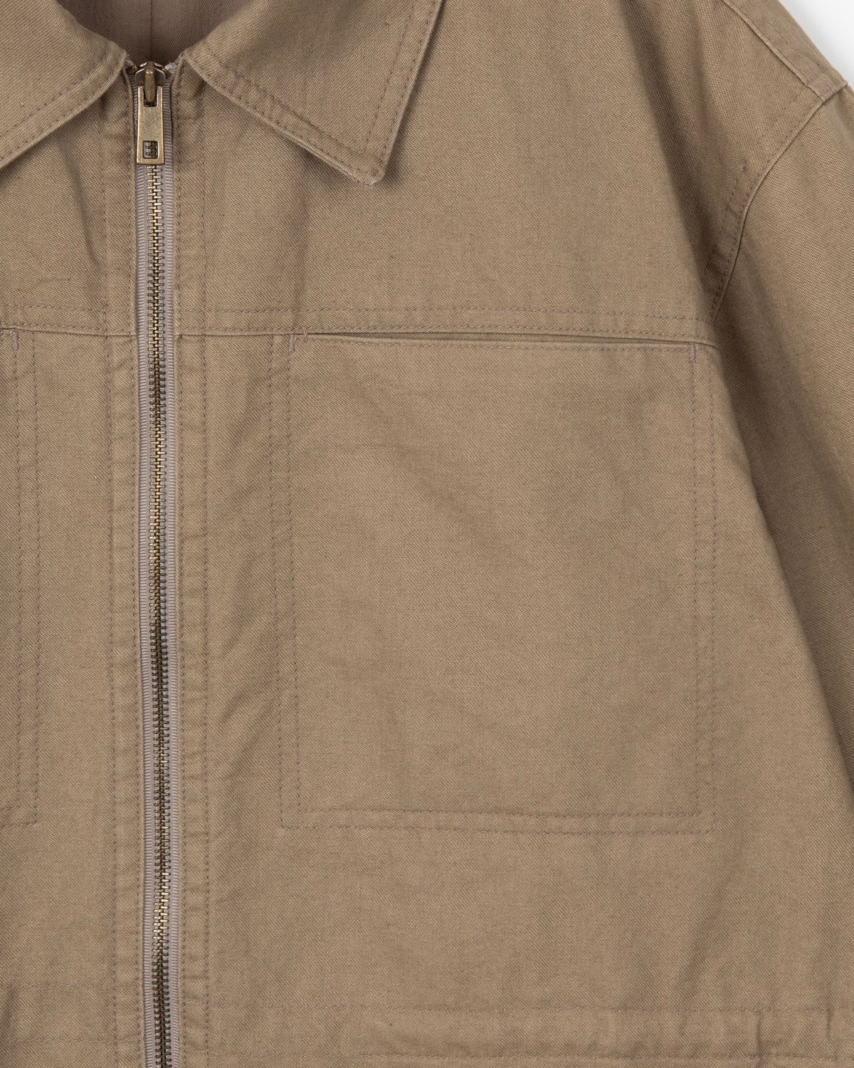 디앤드퀘스천(THEENDQUESTION) Pigment washed jumper / BEIGE