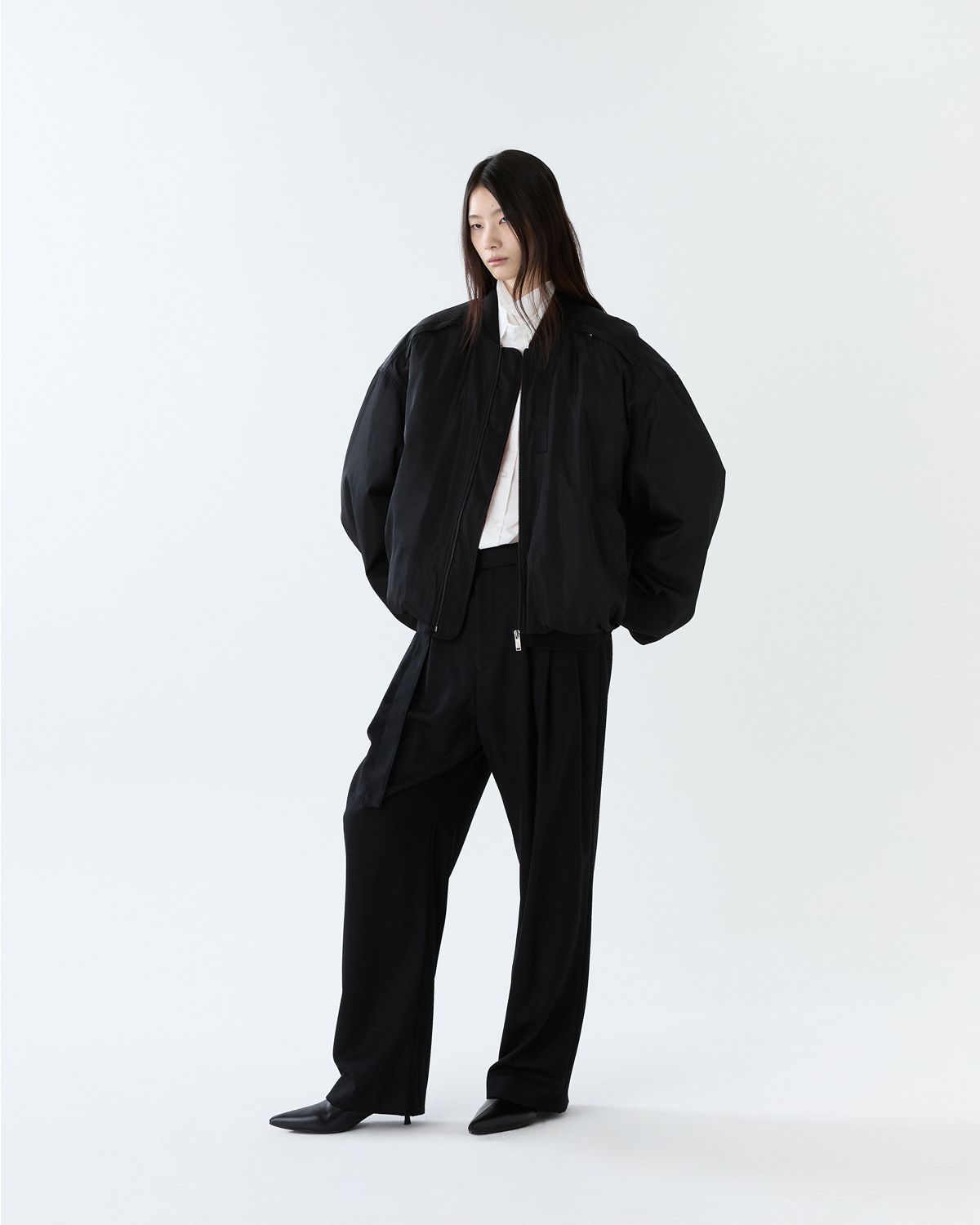 디앤드퀘스천(THEENDQUESTION) Balloon MA-1 jumper / BLACK