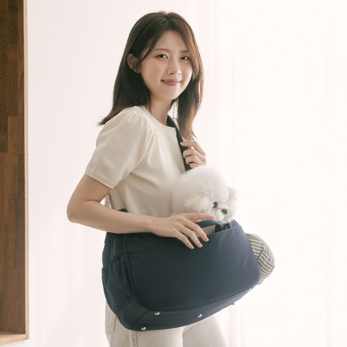 펫츠랜드(PETSLAND) 뉴스너그슬링백 이너쿠션세트 M-L